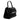 Alexander McQueen The Story Croc Print Leather Black Satchel