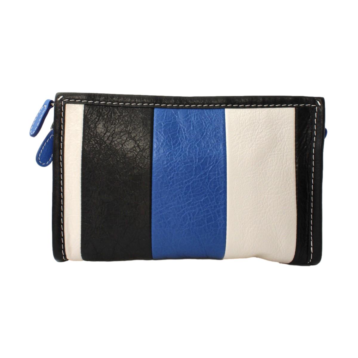 Balenciaga Bazar Multicolor Striped Leather Cross Body Bag