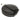 Prada Triangle Plaque Smooth Black Leather Round Mini Pouch Keychain