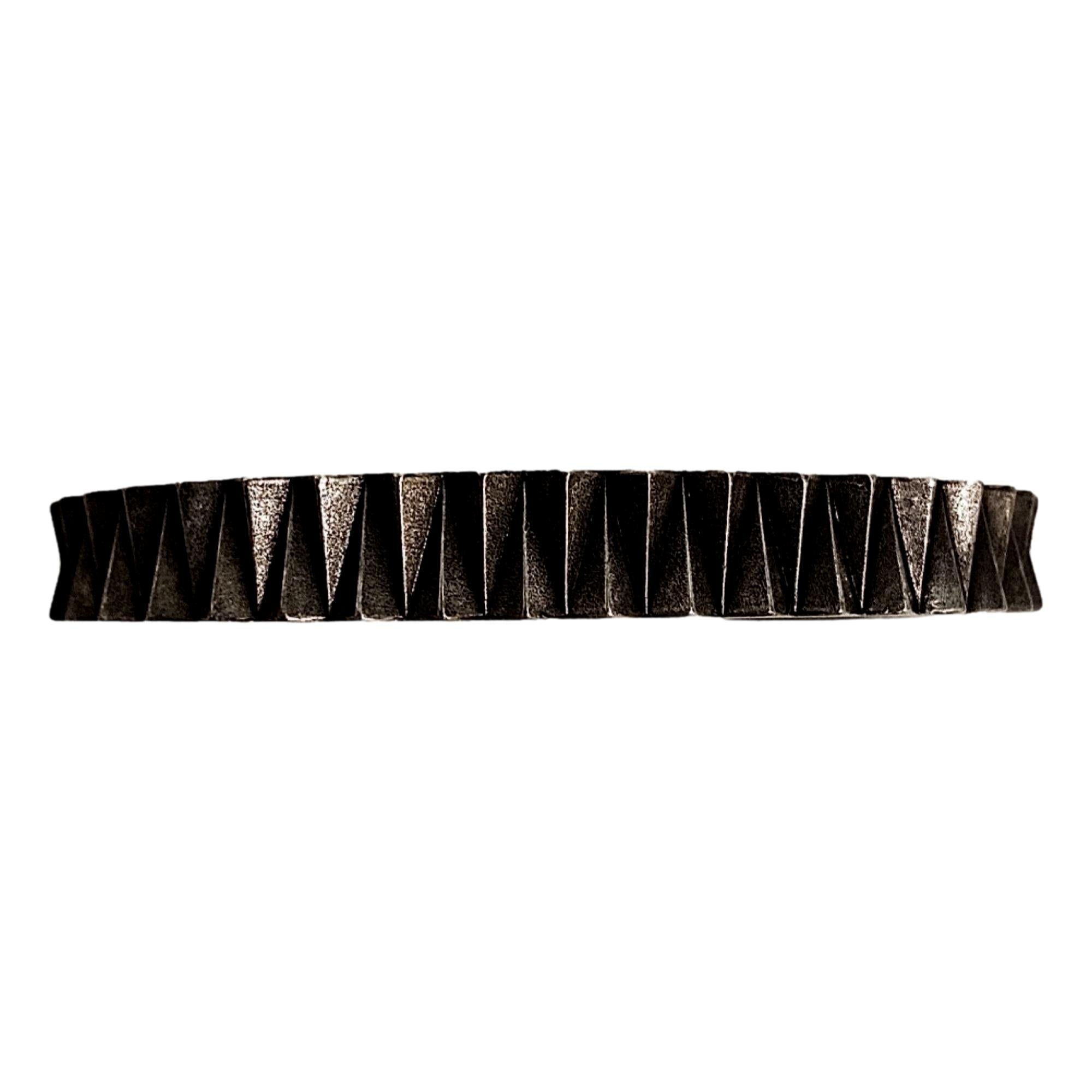 Saint Laurent Gear Dark Gunmetal Bracelet Medium