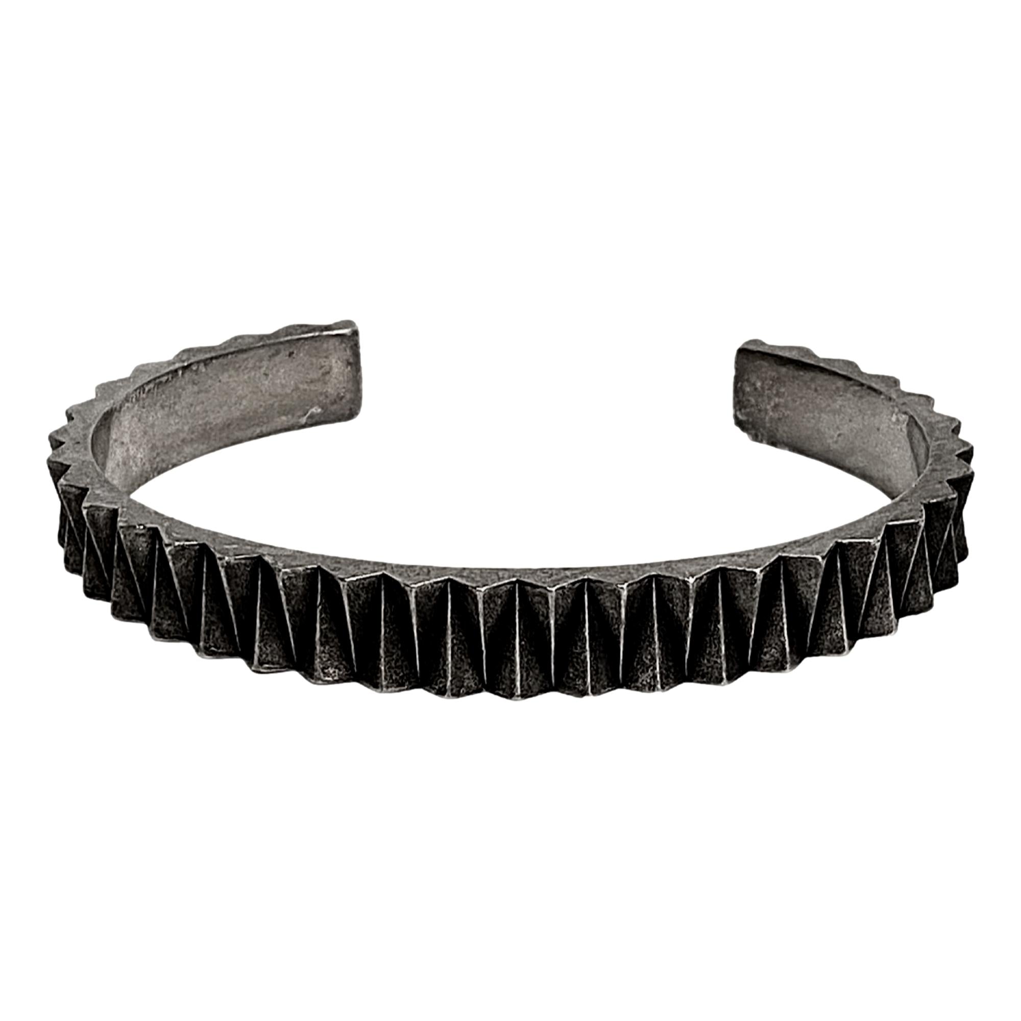 Saint Laurent Gear Dark Gunmetal Bracelet Medium