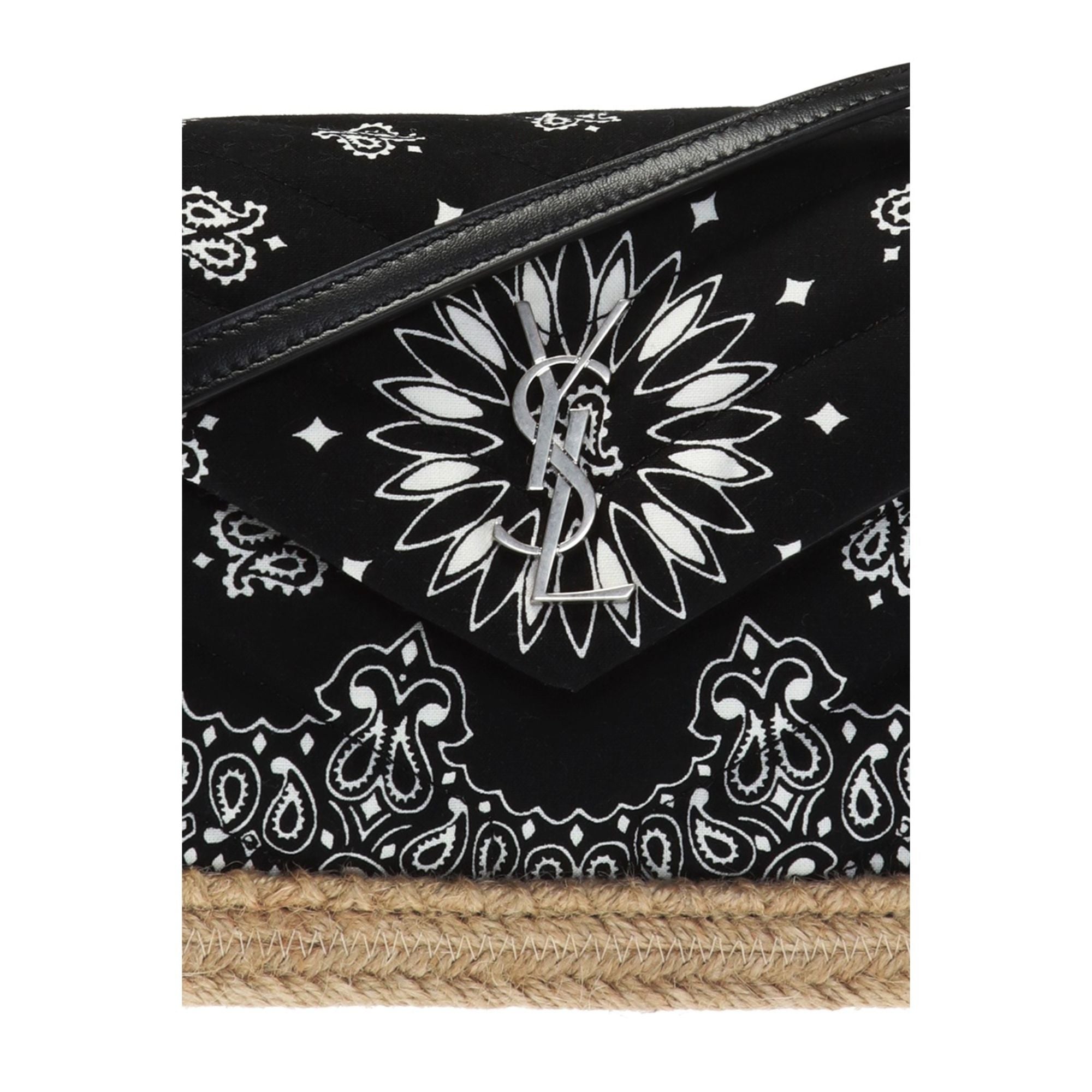 Saint Laurent Loulou Black Paisley Quilted Small Cross Body Bag 531045