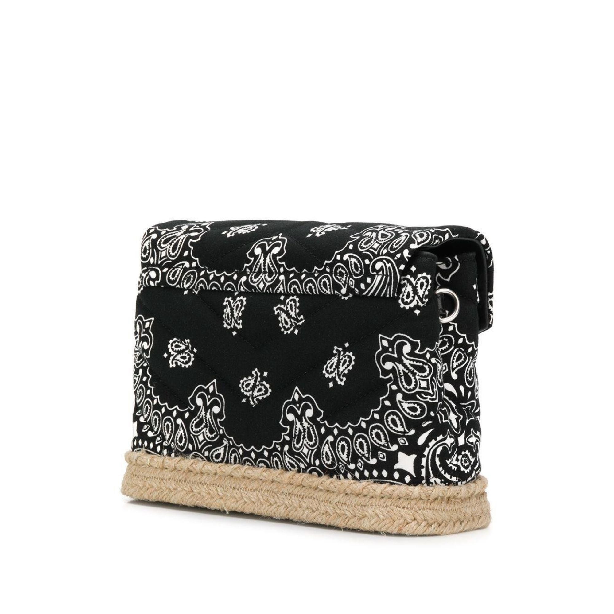 Saint Laurent Loulou Black Paisley Quilted Small Cross Body Bag 531045