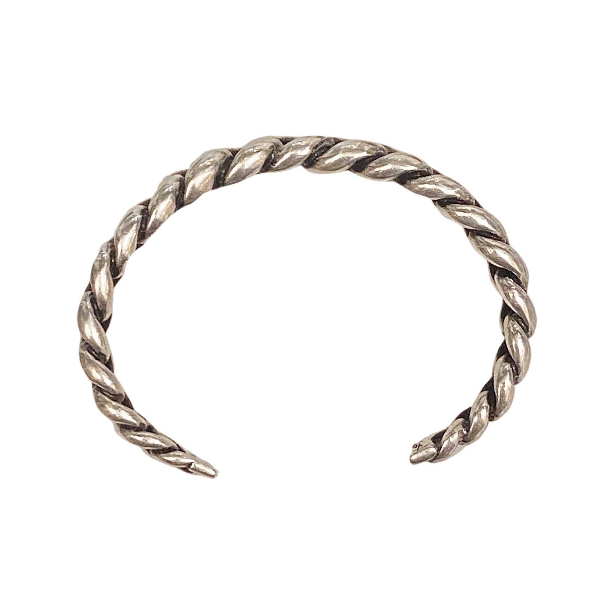 Saint Laurent Silver Gunmetal Chain Link Cuff