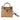 Versace Virtus Beige Calf Leather Top Handle Crossbody Bag
