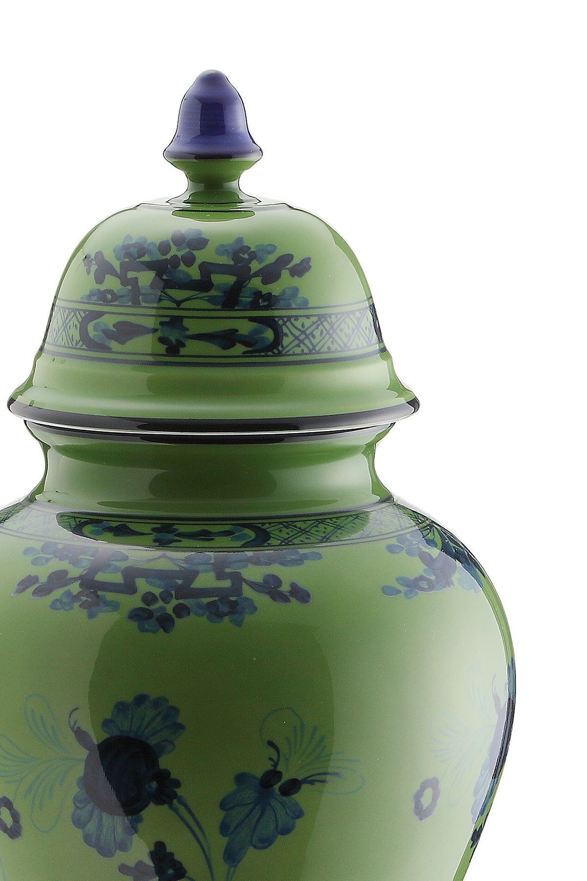 Ginori 1735 potiche vase with cover oriente italiano h 31 cm