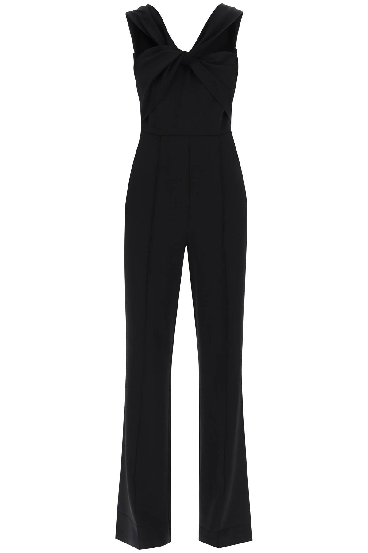 Roland mouret jumpsuit with twisted neckline