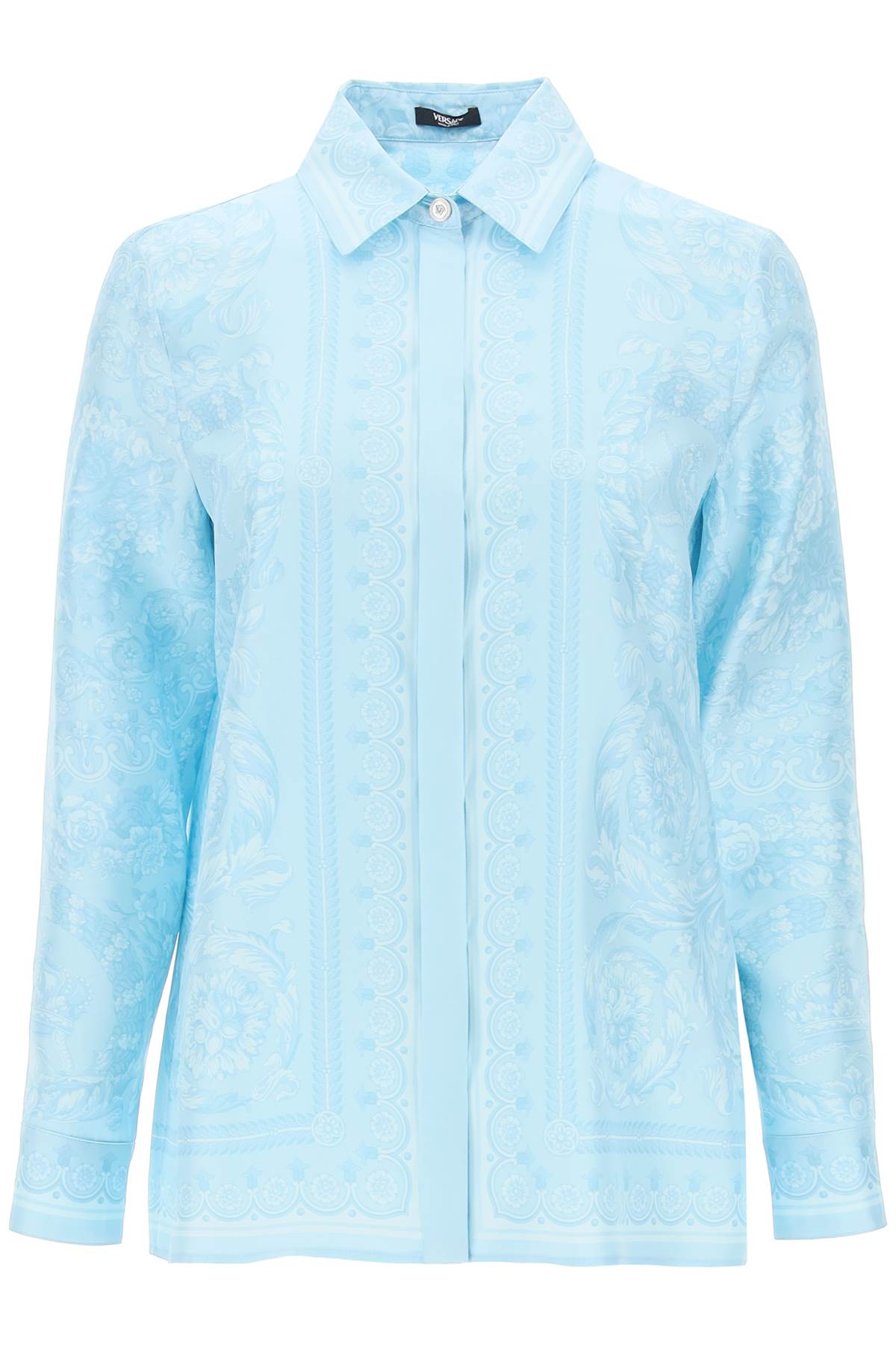 Versace barocco shirt in crepe de chine