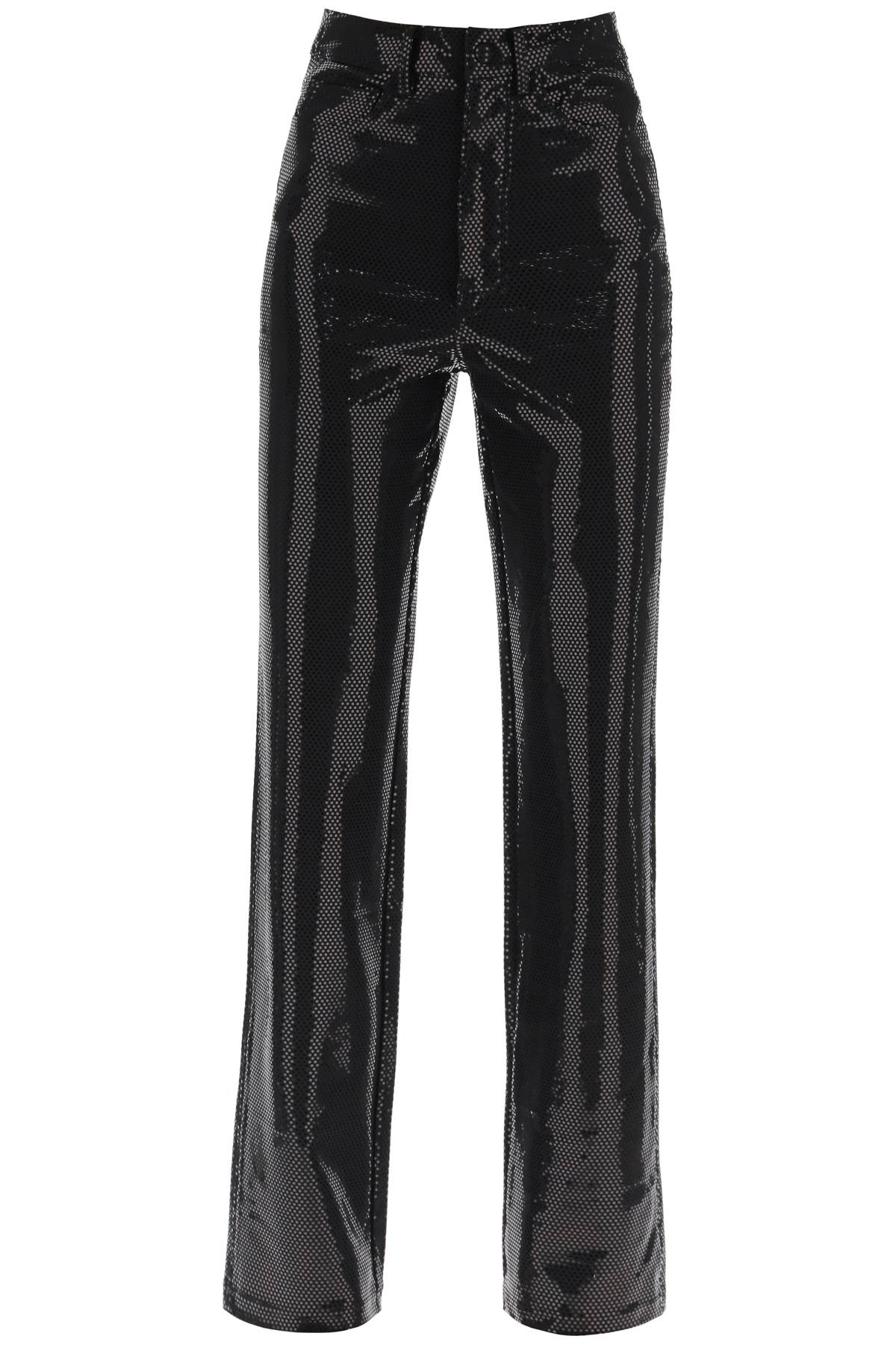 Rotate 'rotana' foil jersey pants