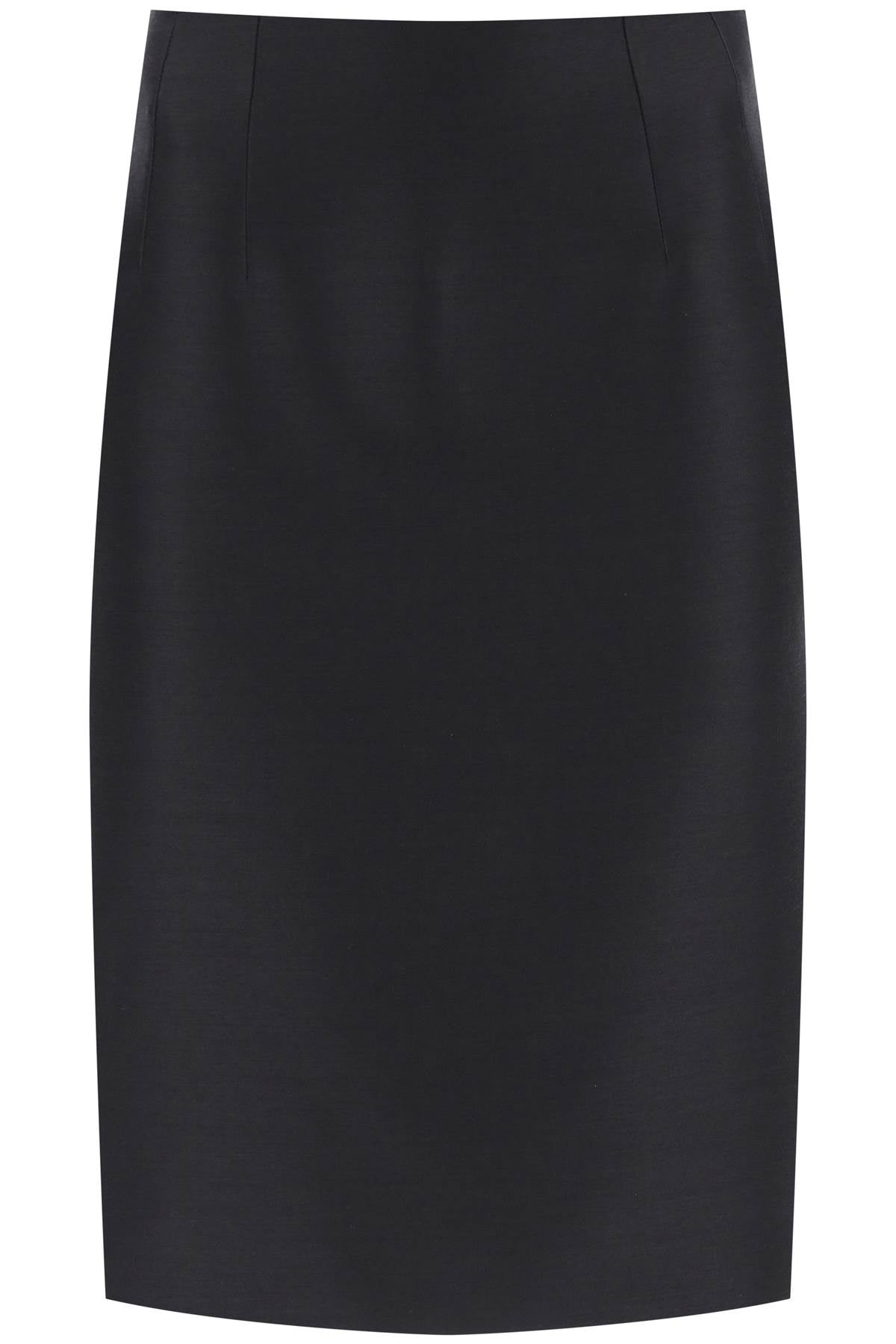 Versace wool silk pencil skirt