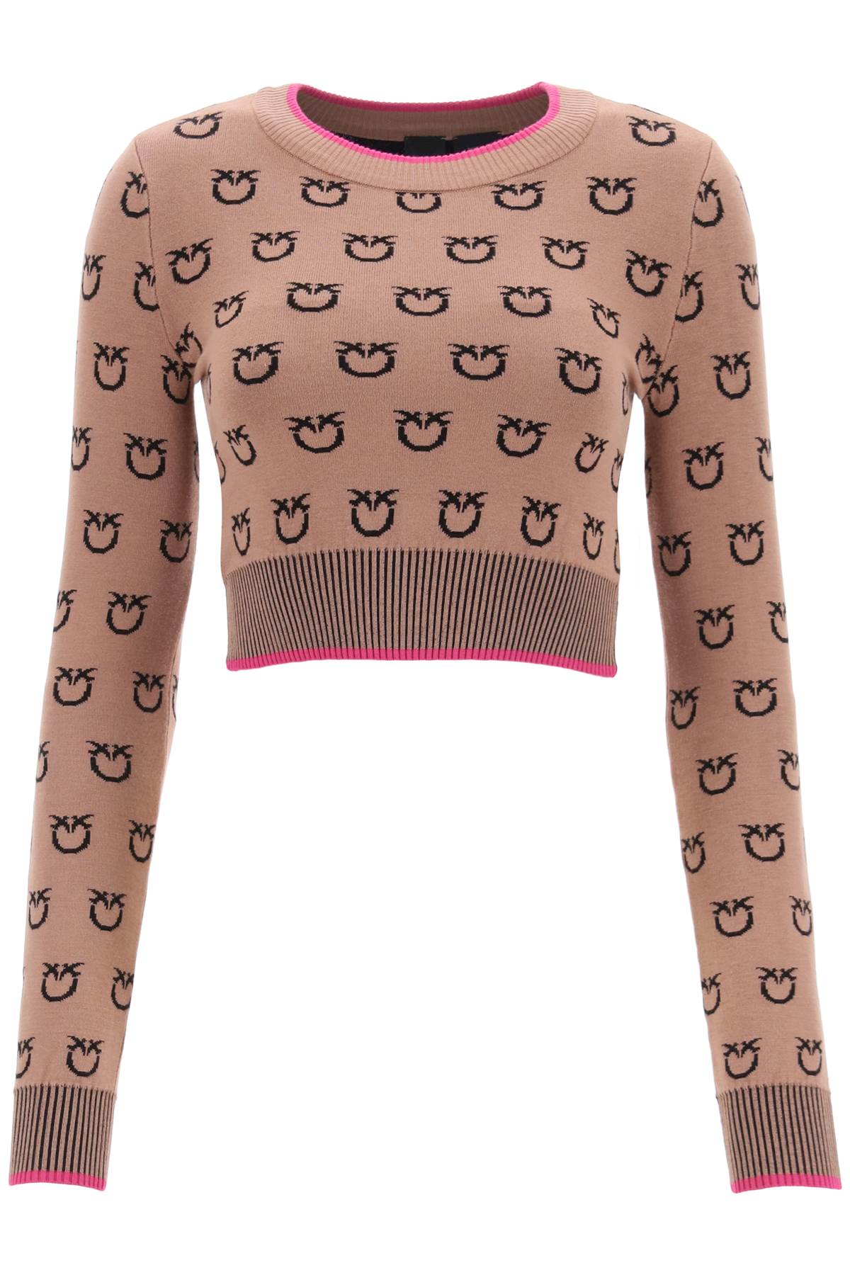 Pinko 'furetto' all-over logo crop top