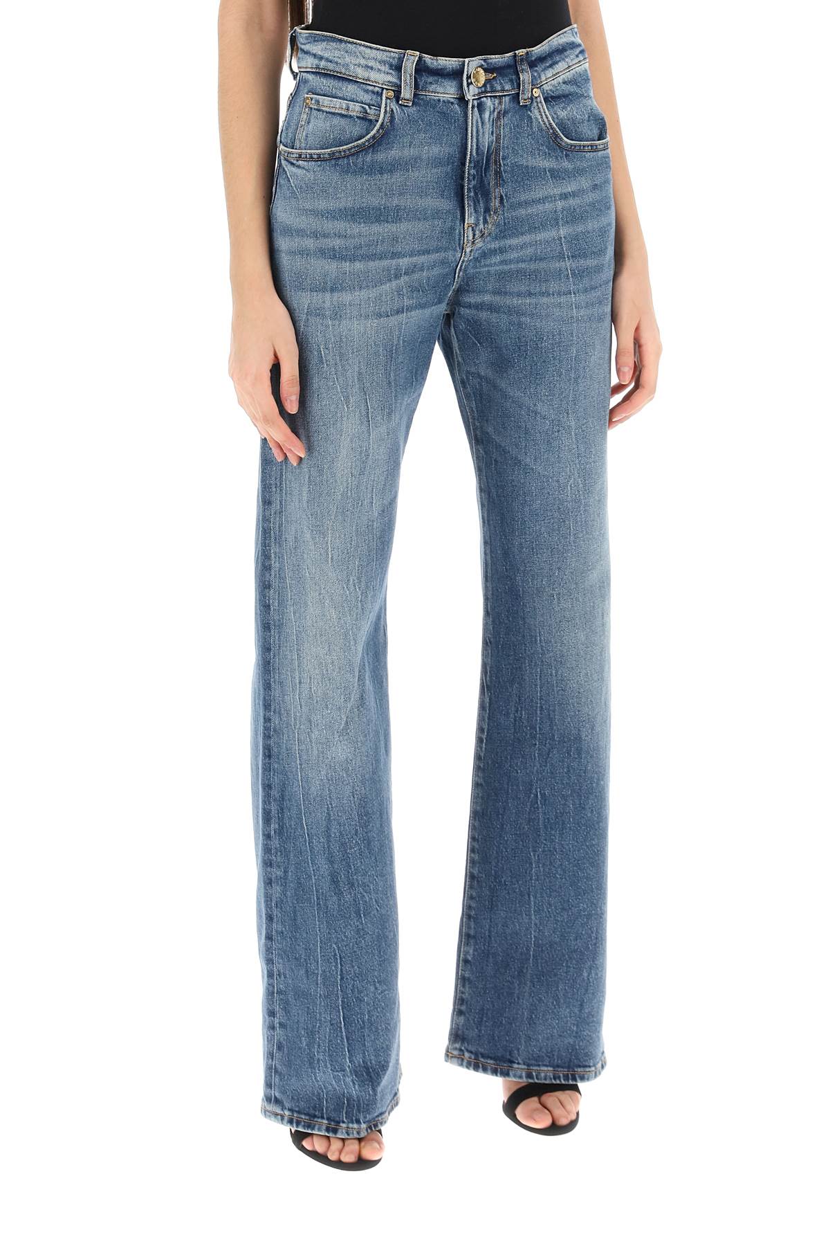 Pinko wanda loose jeans with wide leg