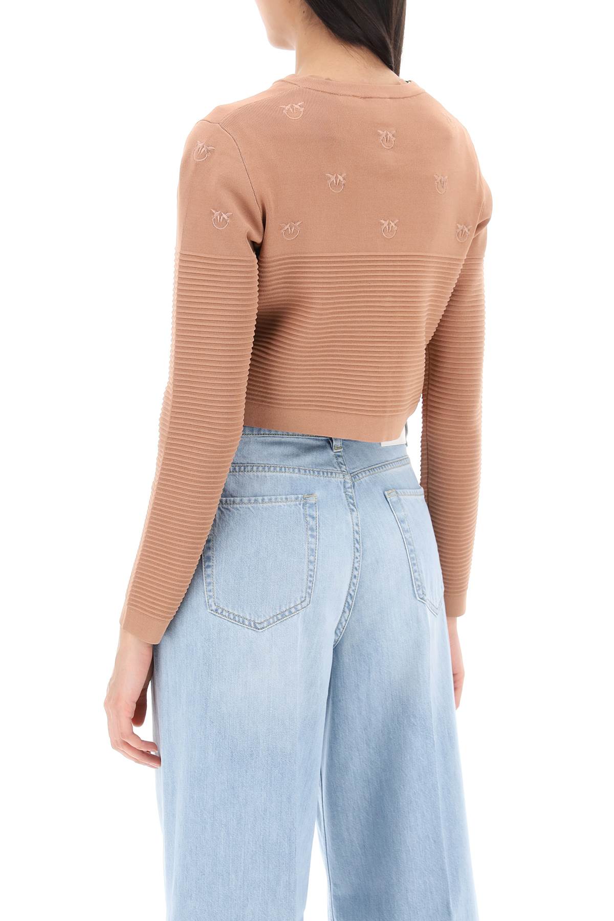 Pinko ciliegio cardigan with love birds detailing