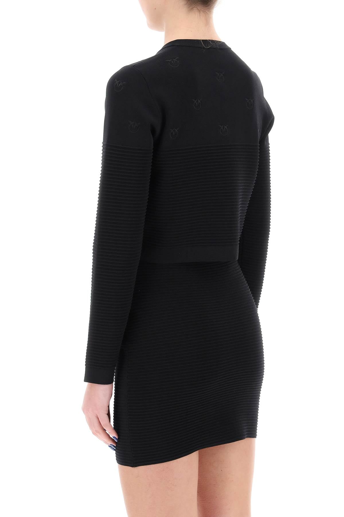 Pinko ciliegio cardigan with love birds detailing