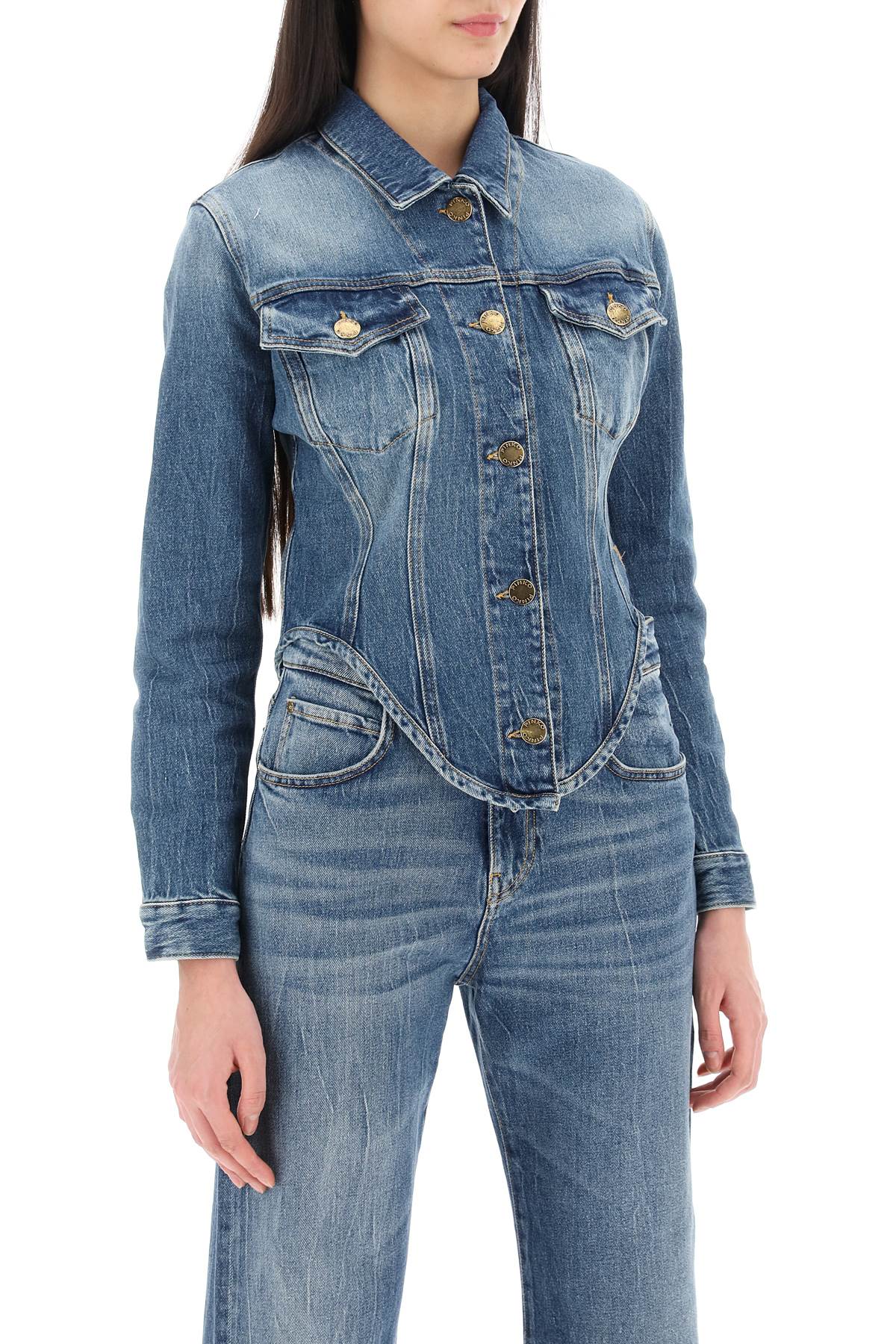 Pinko benaco shaped denim jacket