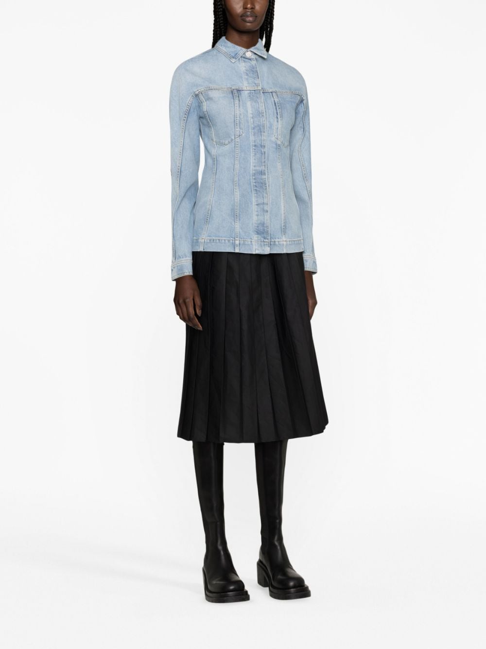 Alaia Coats Clear Blue