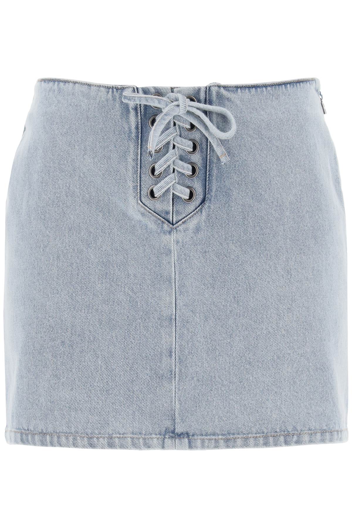 Rotate denim mini skirt