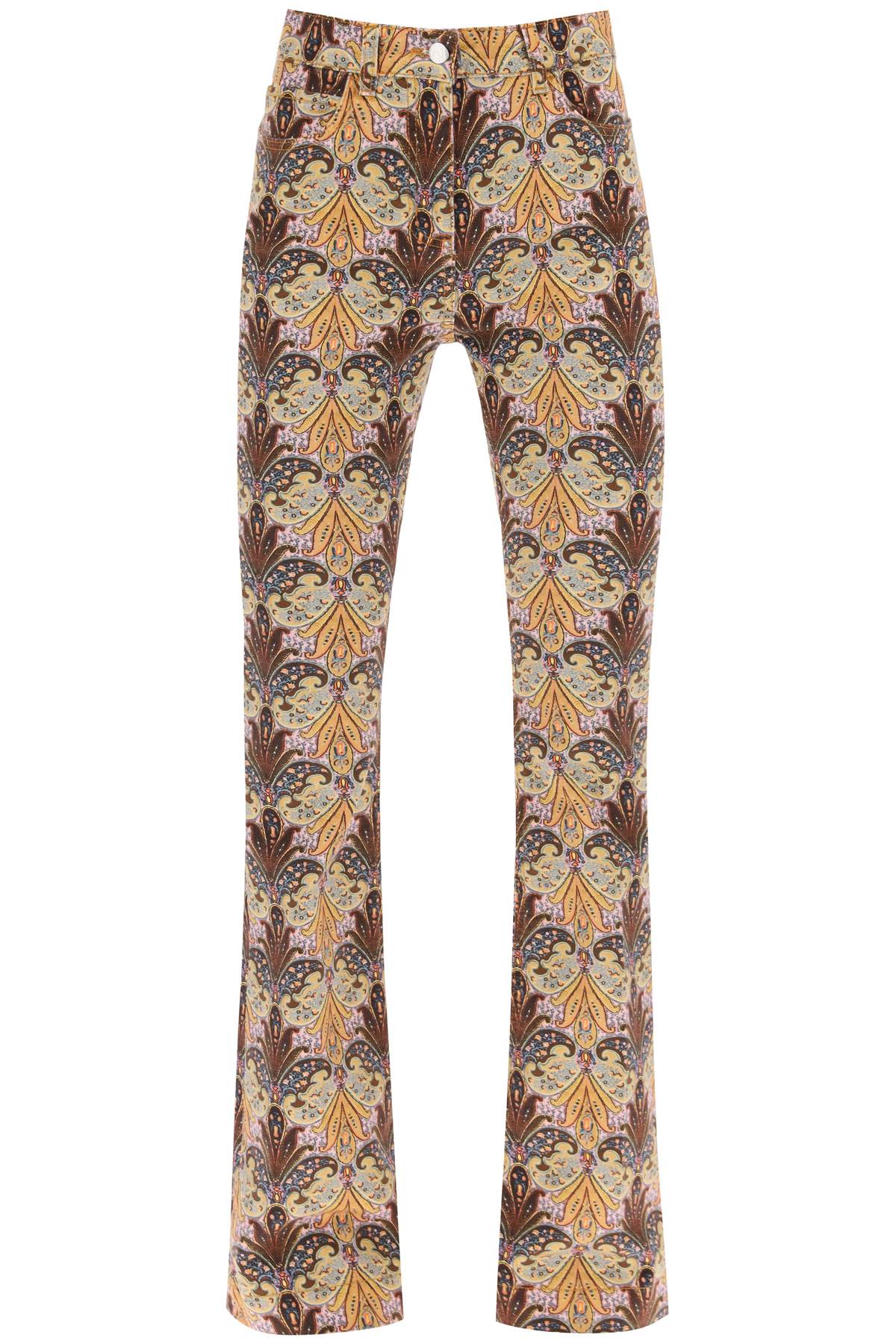 Etro bootcut jeans with paisley pattern