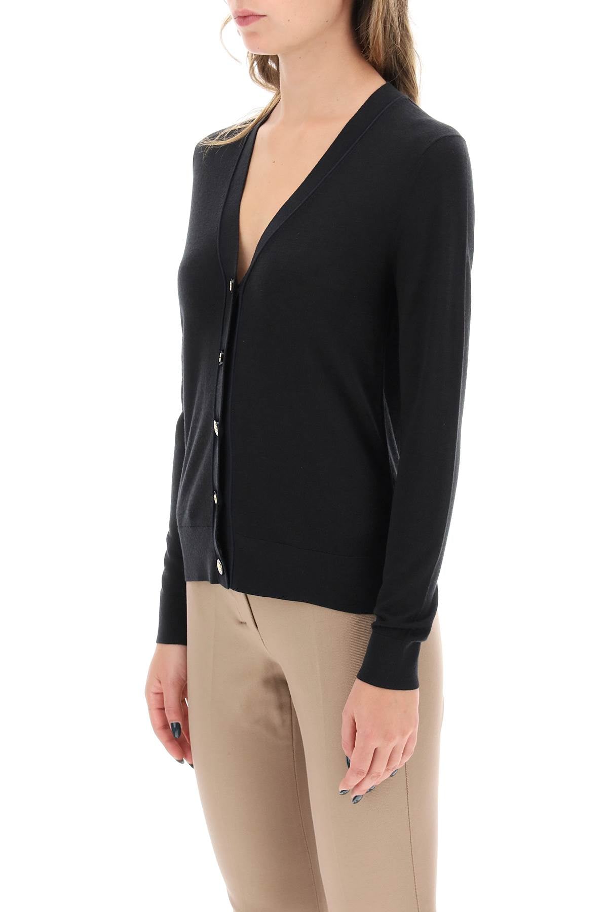 Tory burch 'simone' wool and silk cardigan