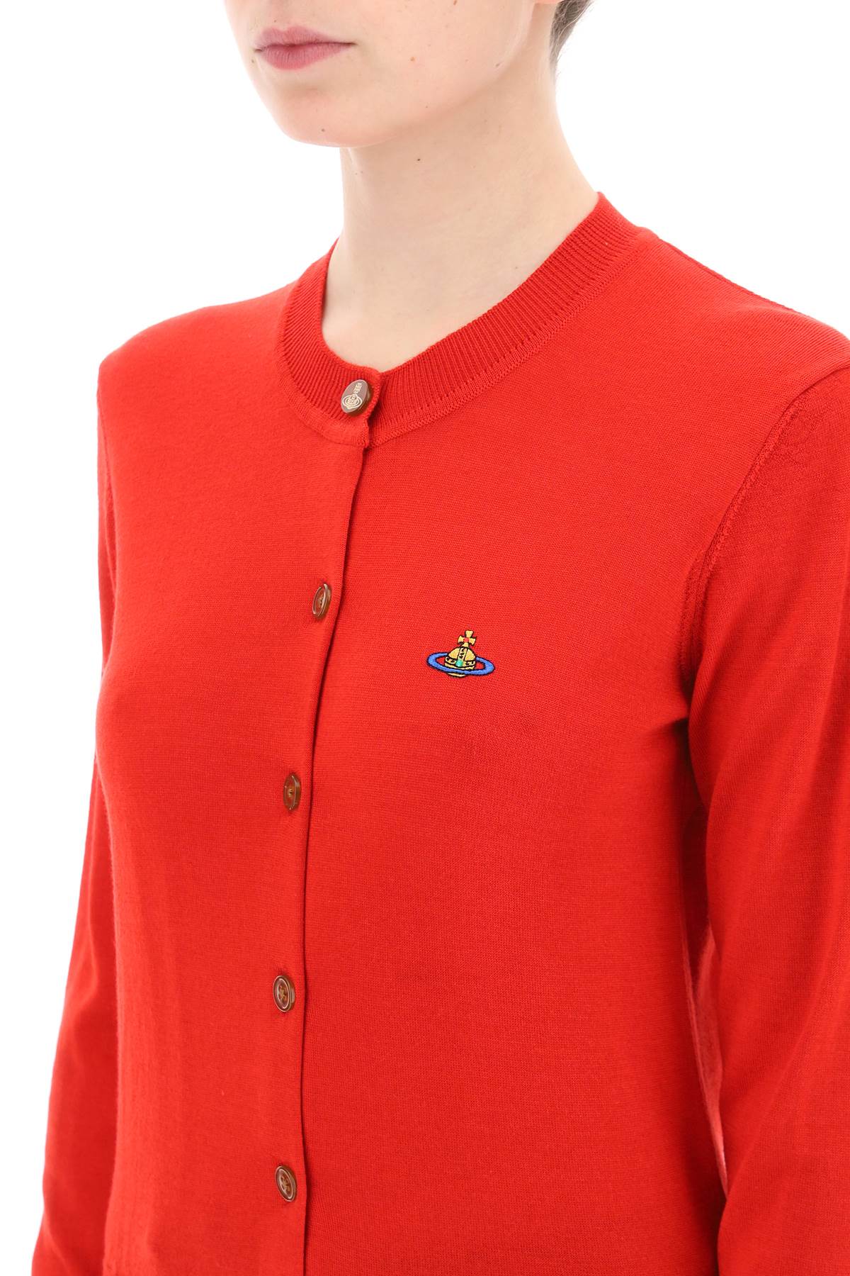 Vivienne westwood bea cardigan with embroidered logo