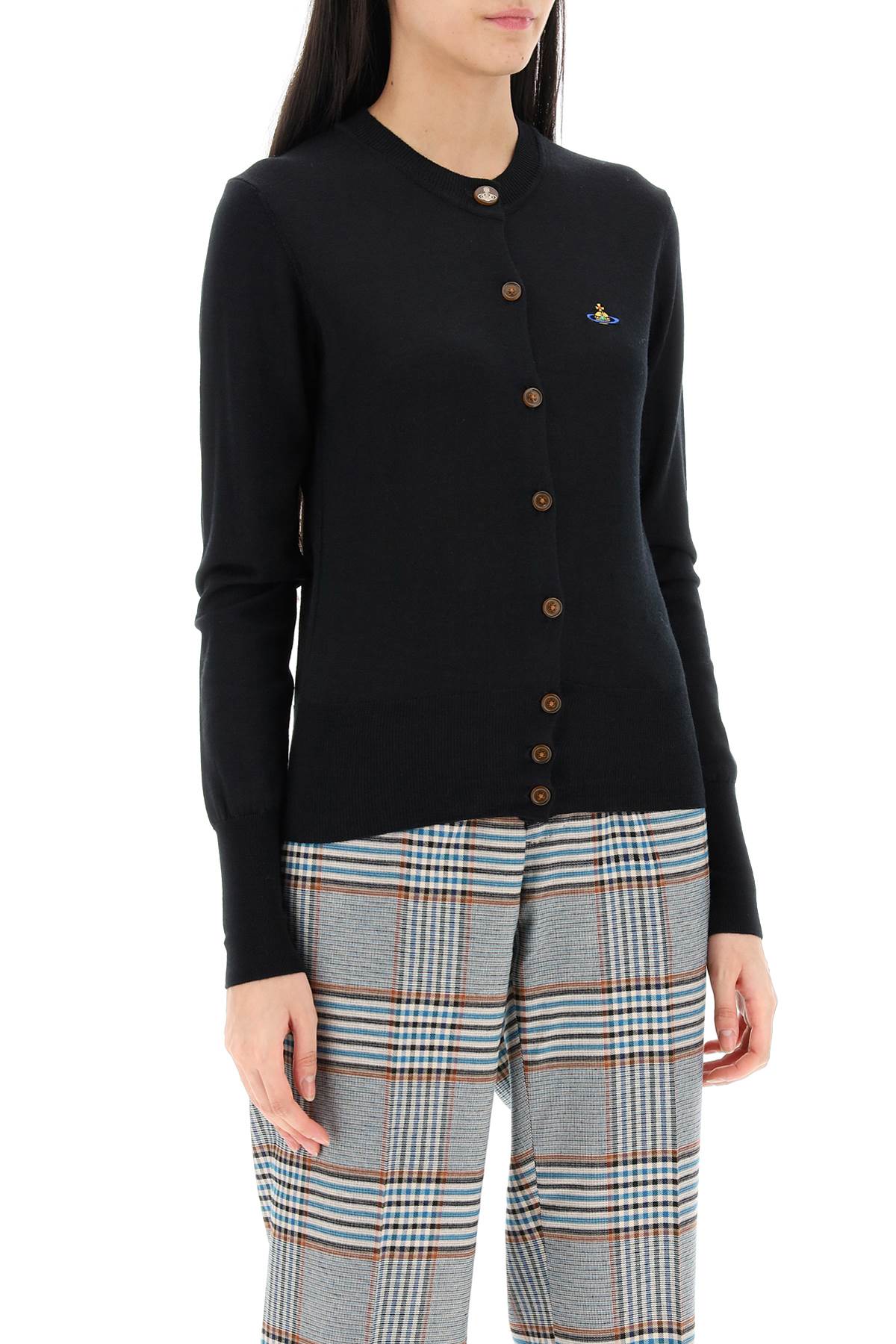 Vivienne westwood bea cardigan with embroidered logo