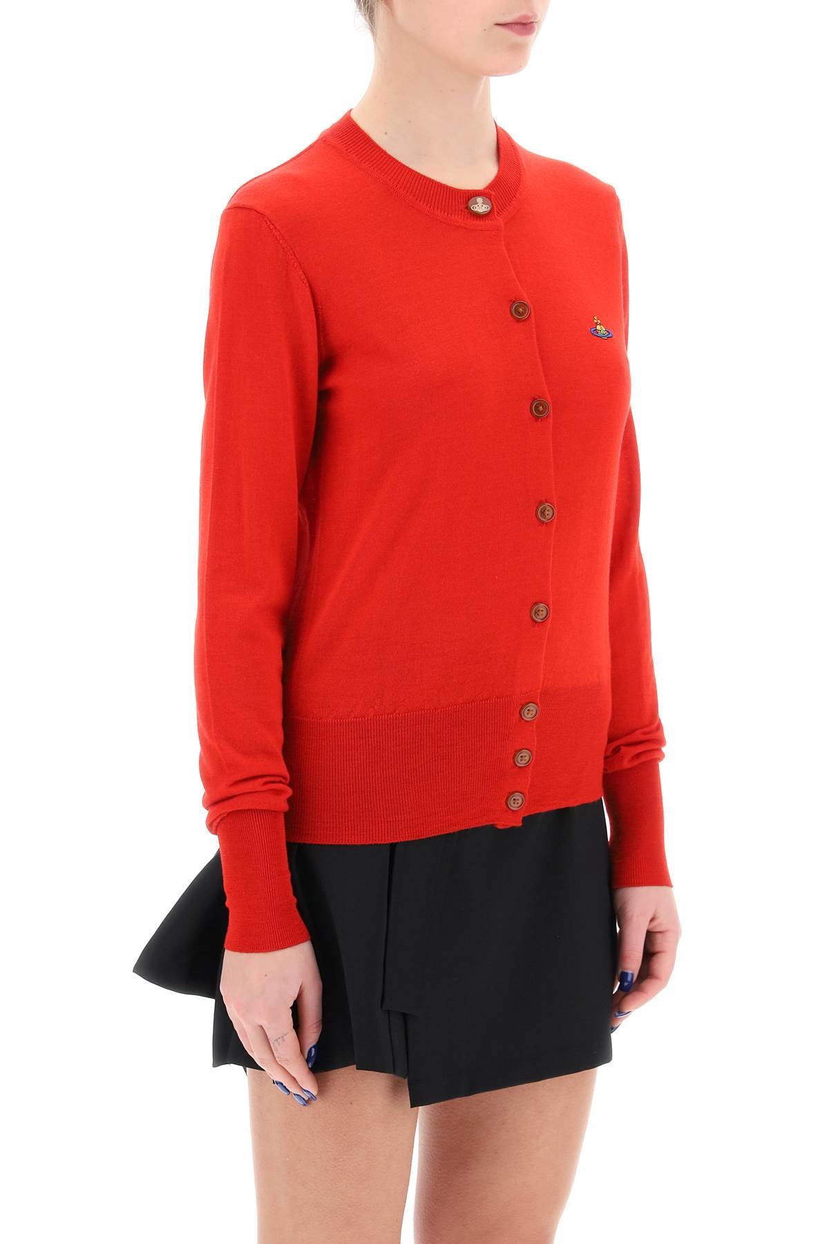 Vivienne westwood bea cardigan with embroidered logo