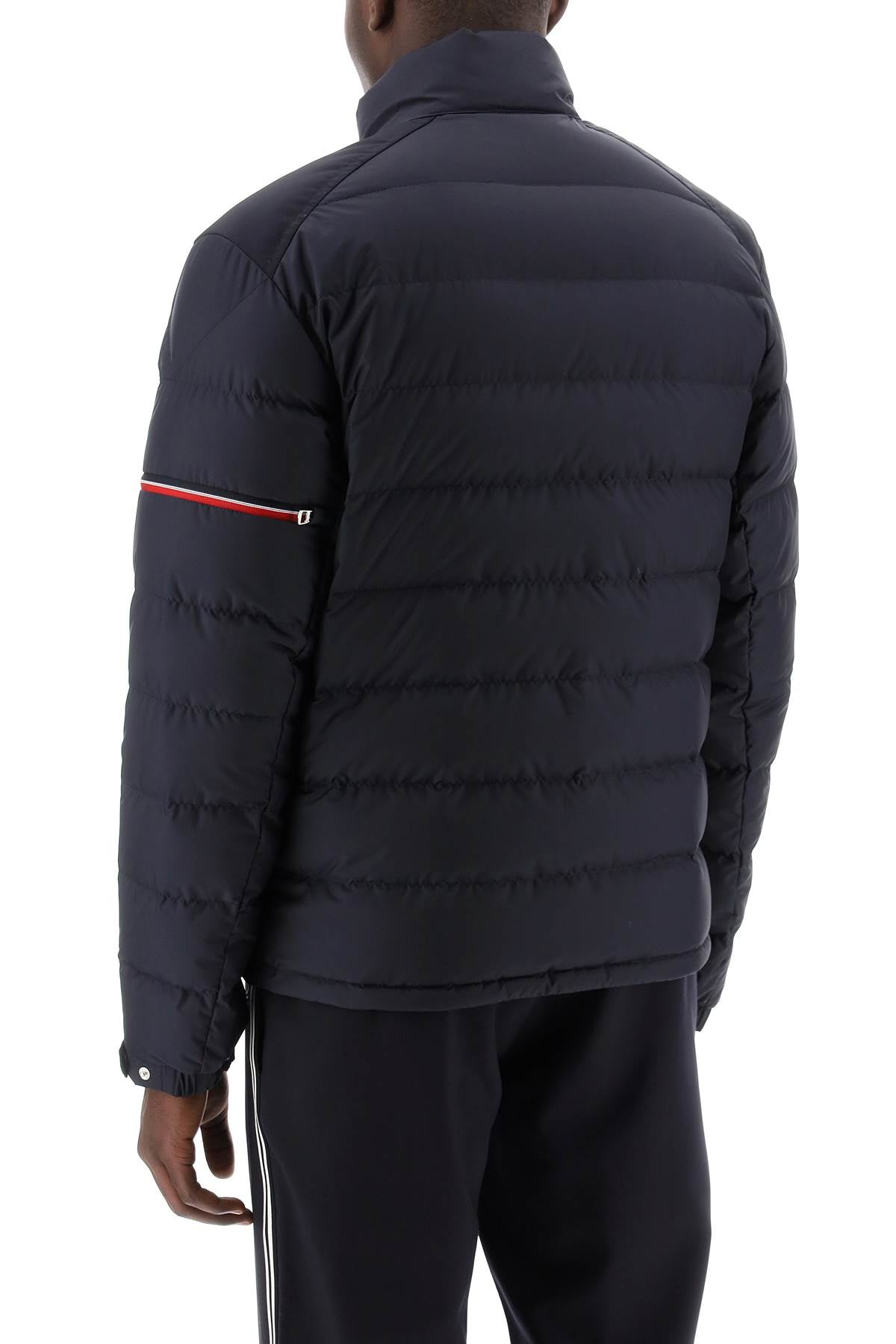 Moncler basic colombian down jacket with canvas inserts