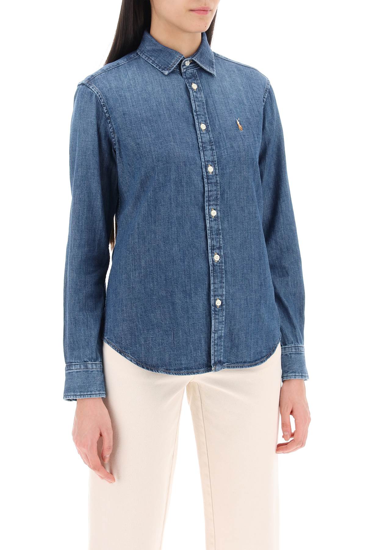 Polo ralph lauren straight denim shirt