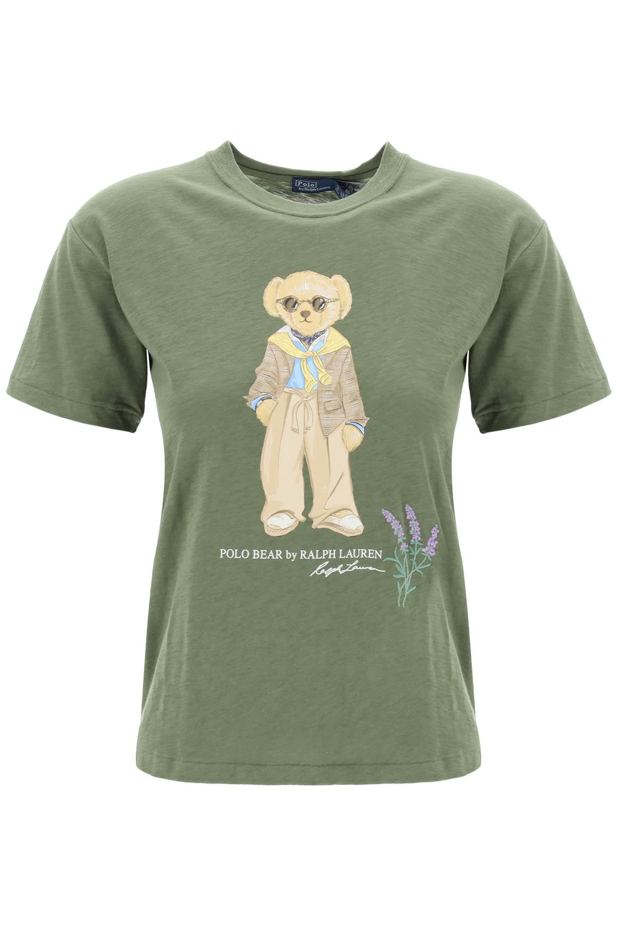 Polo ralph lauren slub cotton polo bear t-shirt