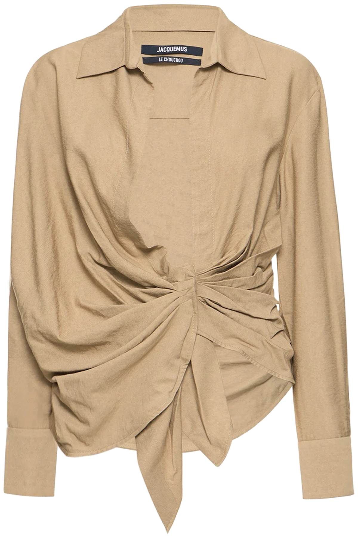 Jacquemus la chemise bahia tied-sash blouse