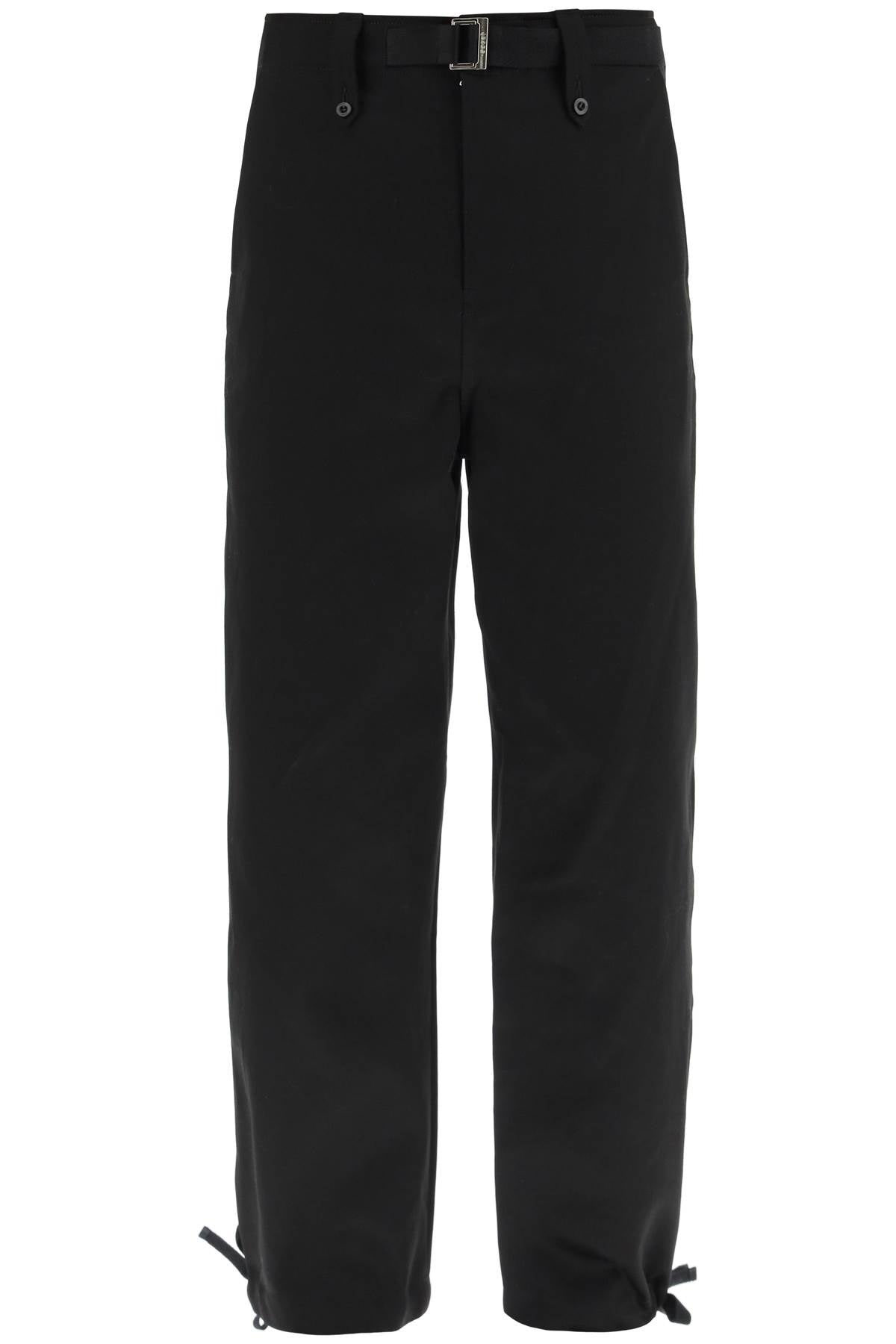 Sacai cotton twill chino pants