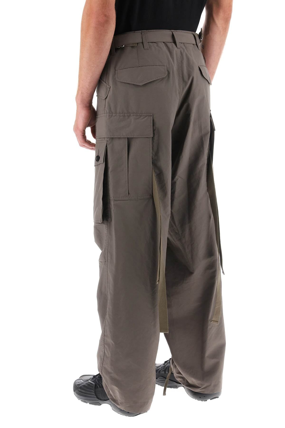 Sacai cargo pants in taffeta