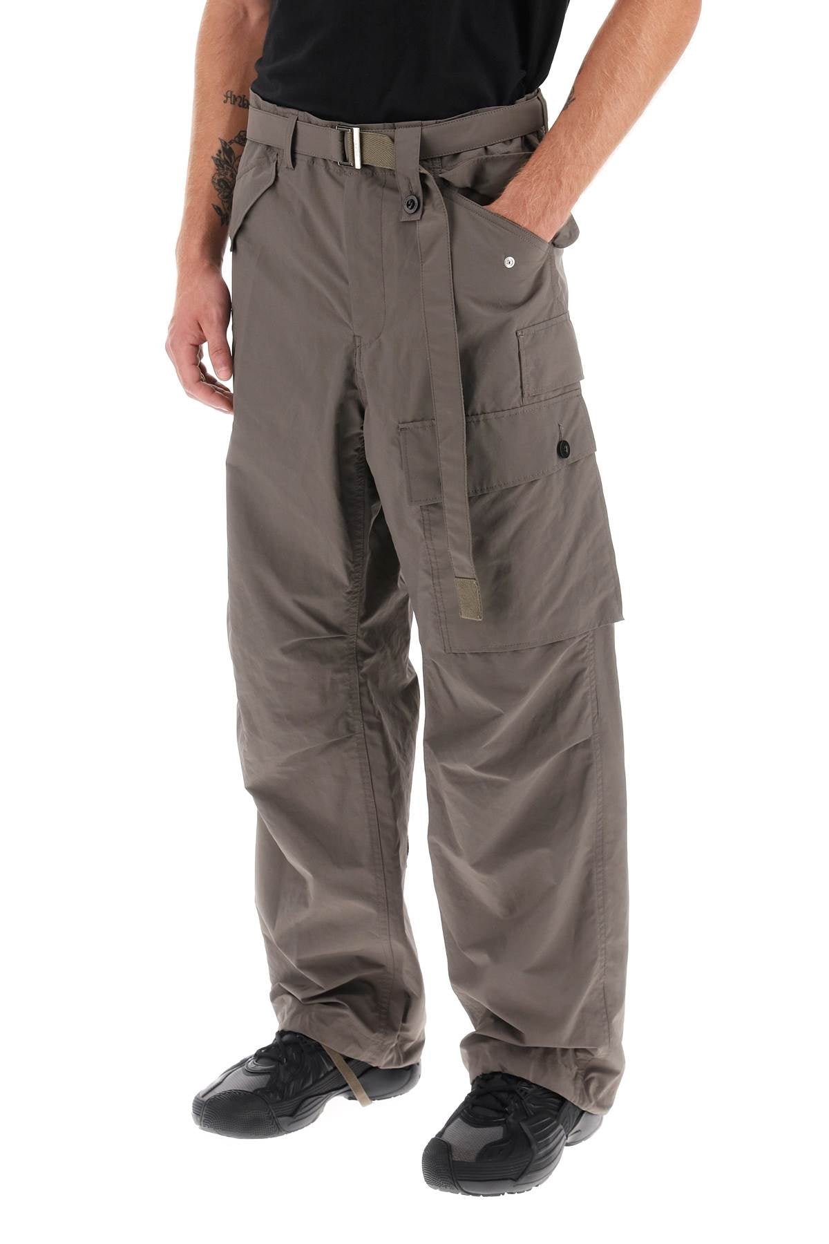 Sacai cargo pants in taffeta