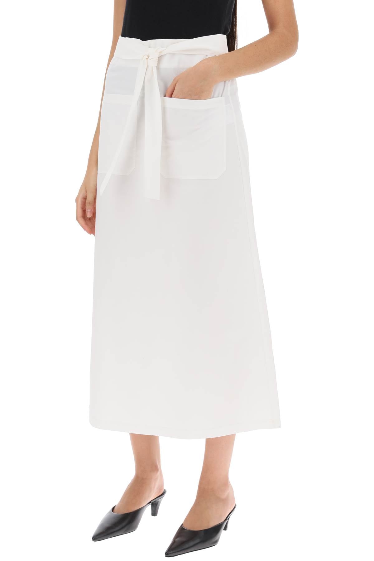 Toteme belted midi skirt