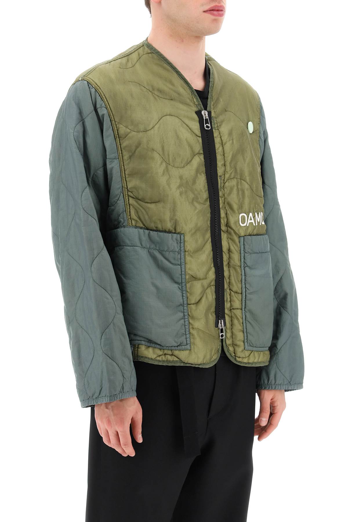 Oamc 'peacemaker' quilted liner jacket