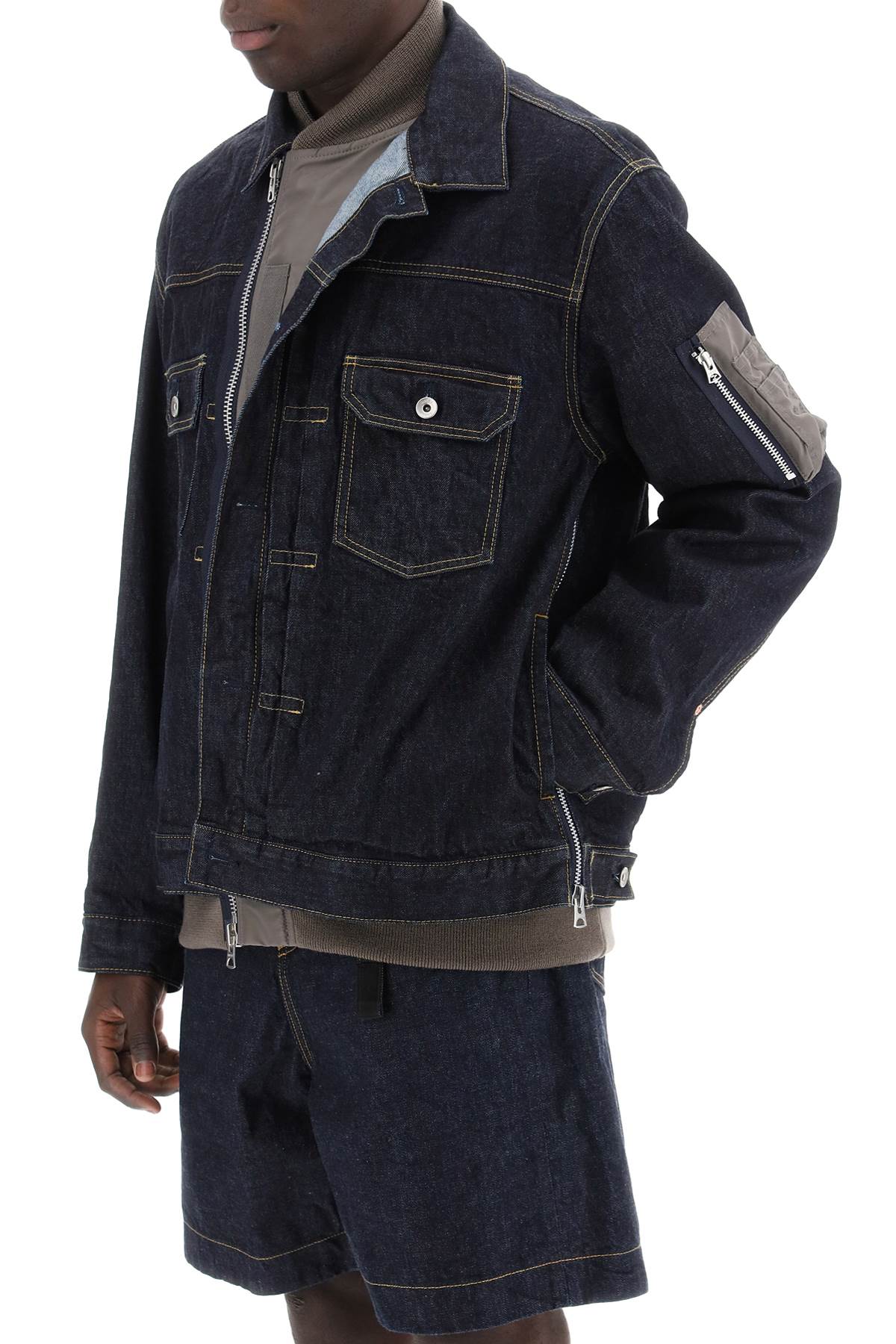 Sacai denim blouson