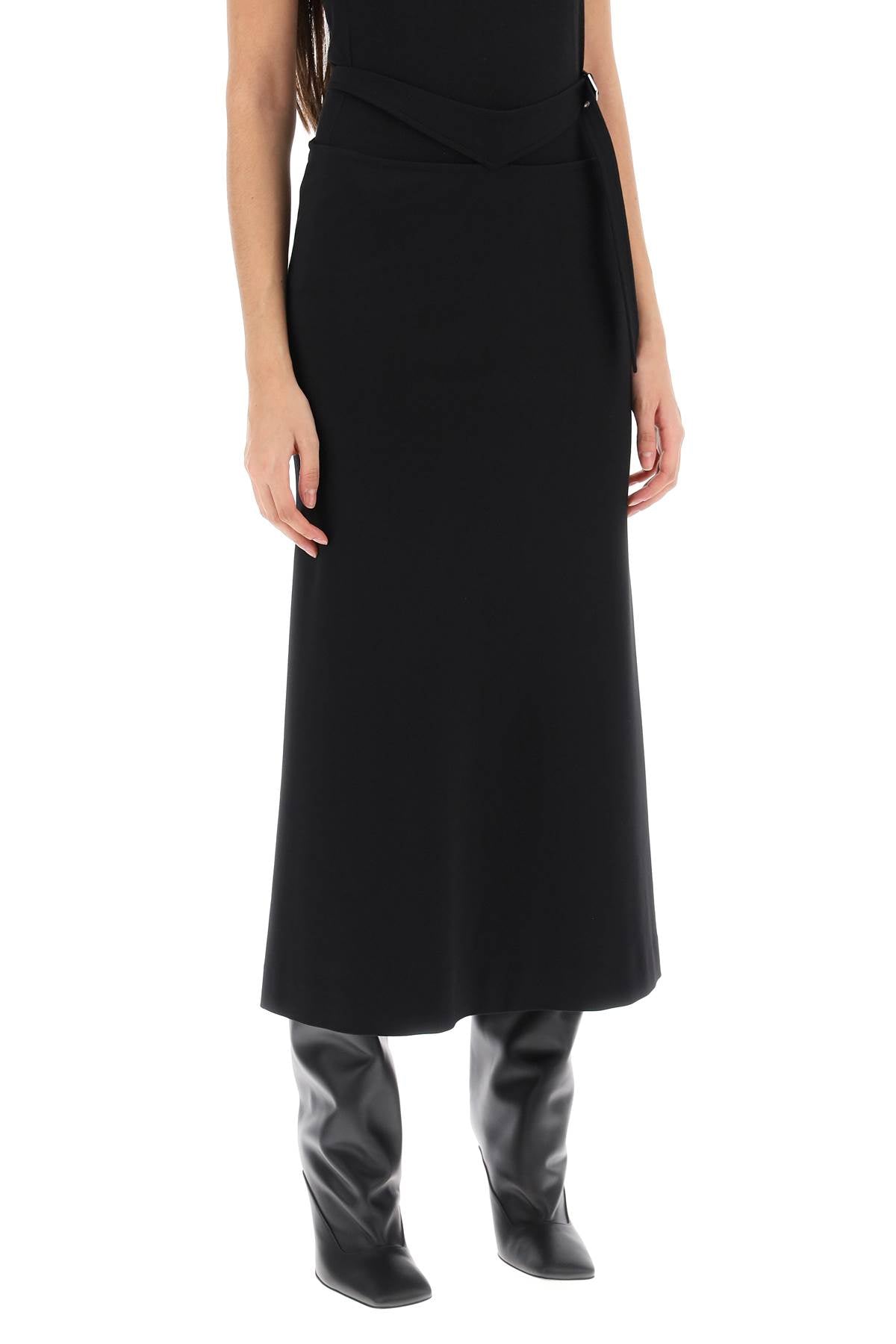 The attico midi skirt with cut-out waist