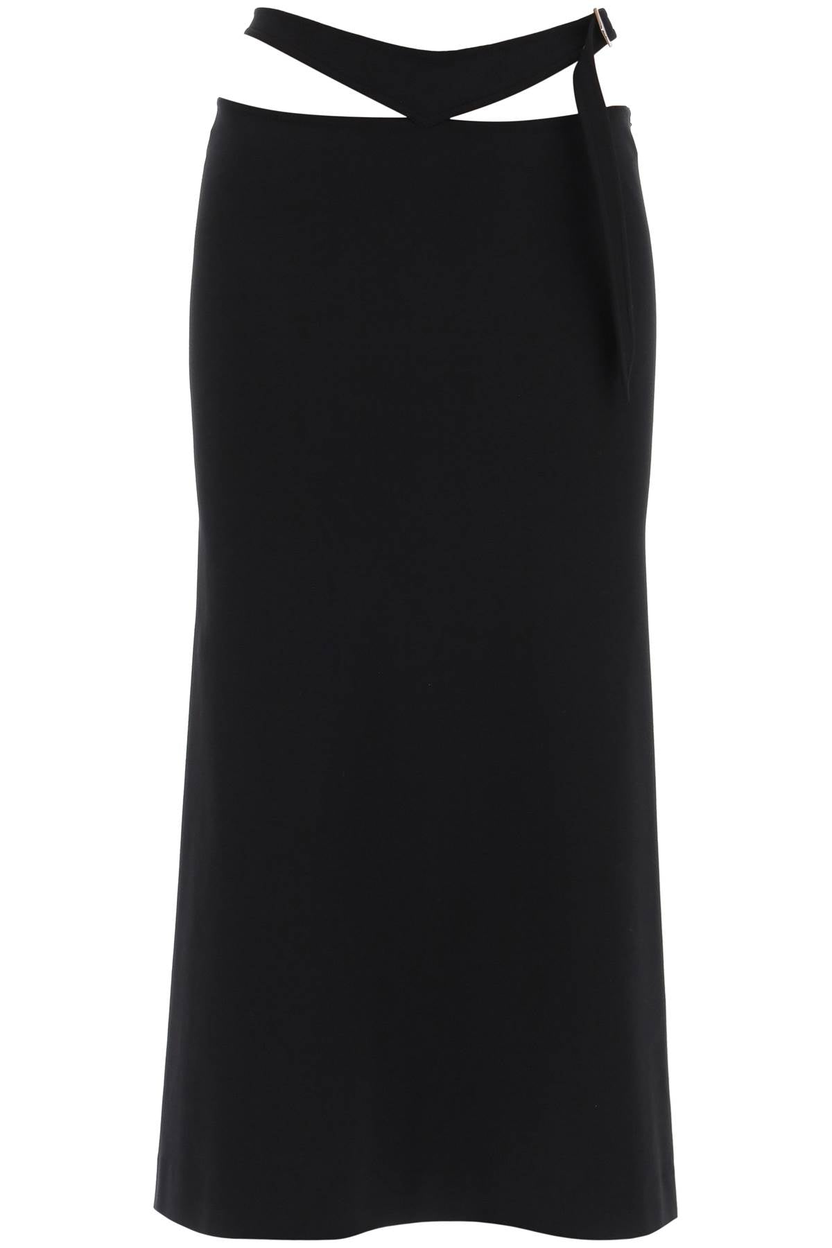 The attico midi skirt with cut-out waist