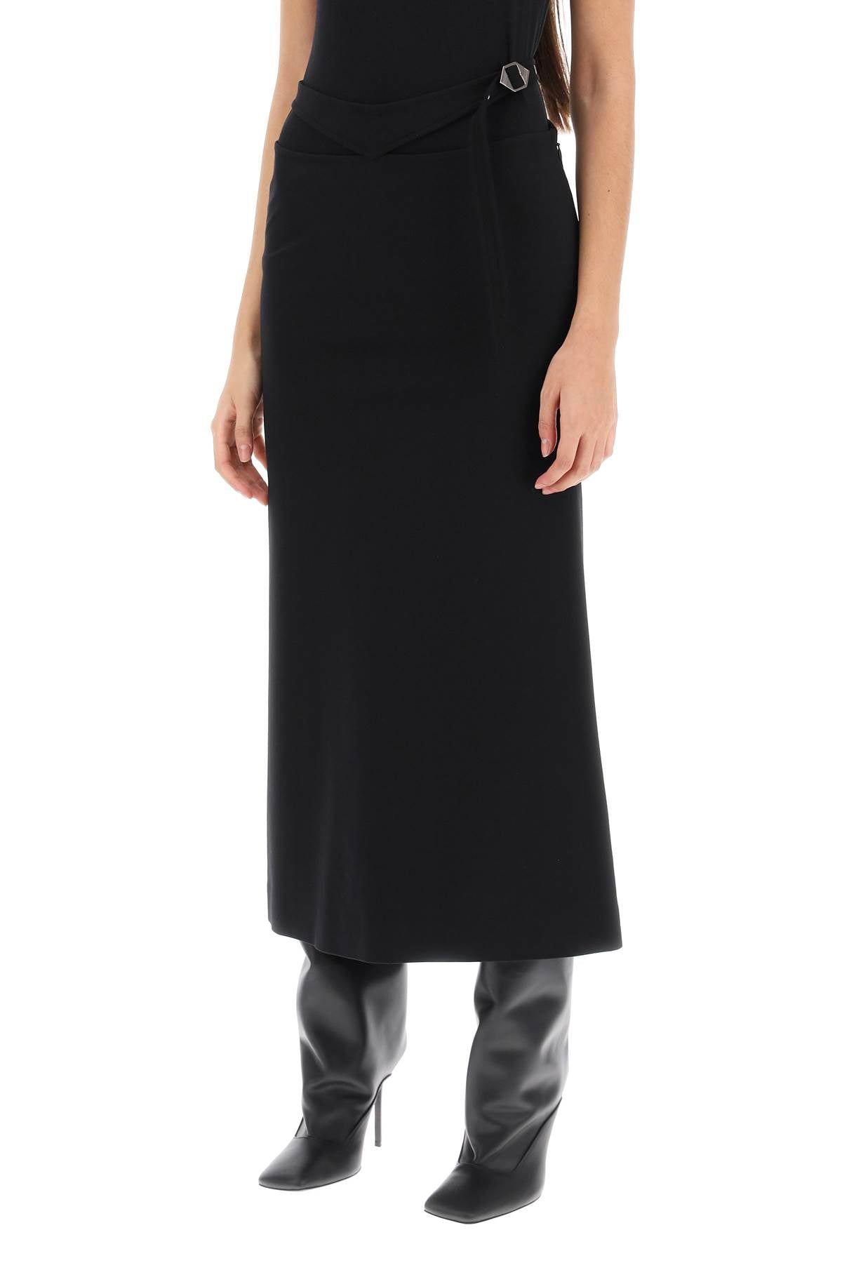 The attico midi skirt with cut-out waist