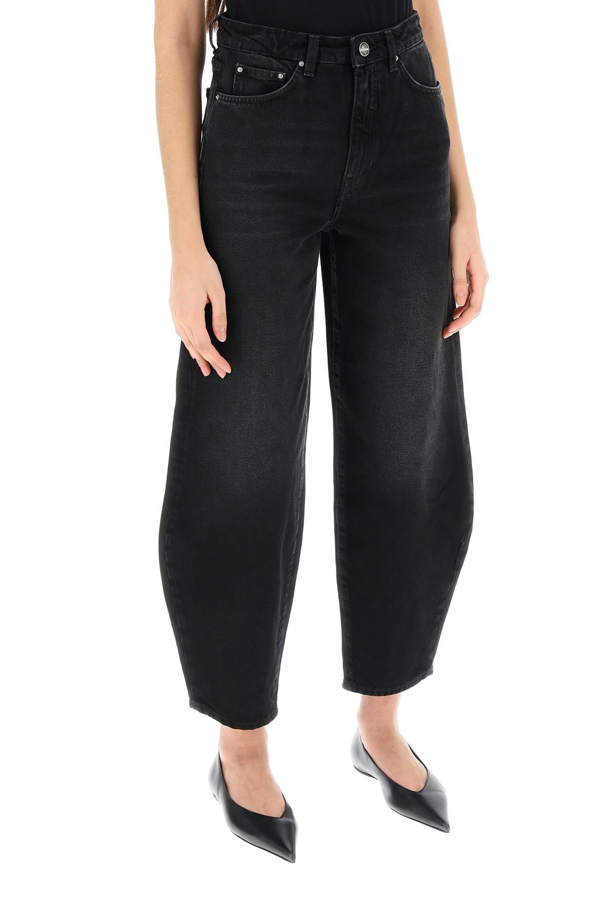 Toteme barrel leg jeans in organic cotton