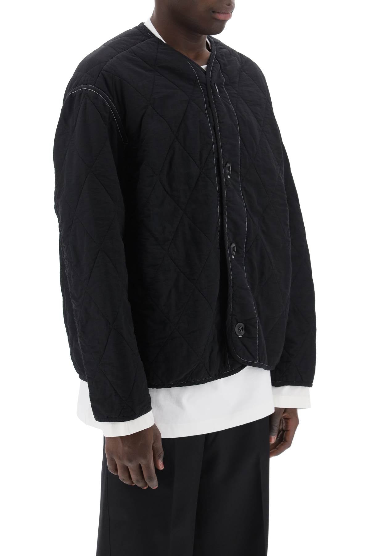 Oamc combat liner quilted jacket