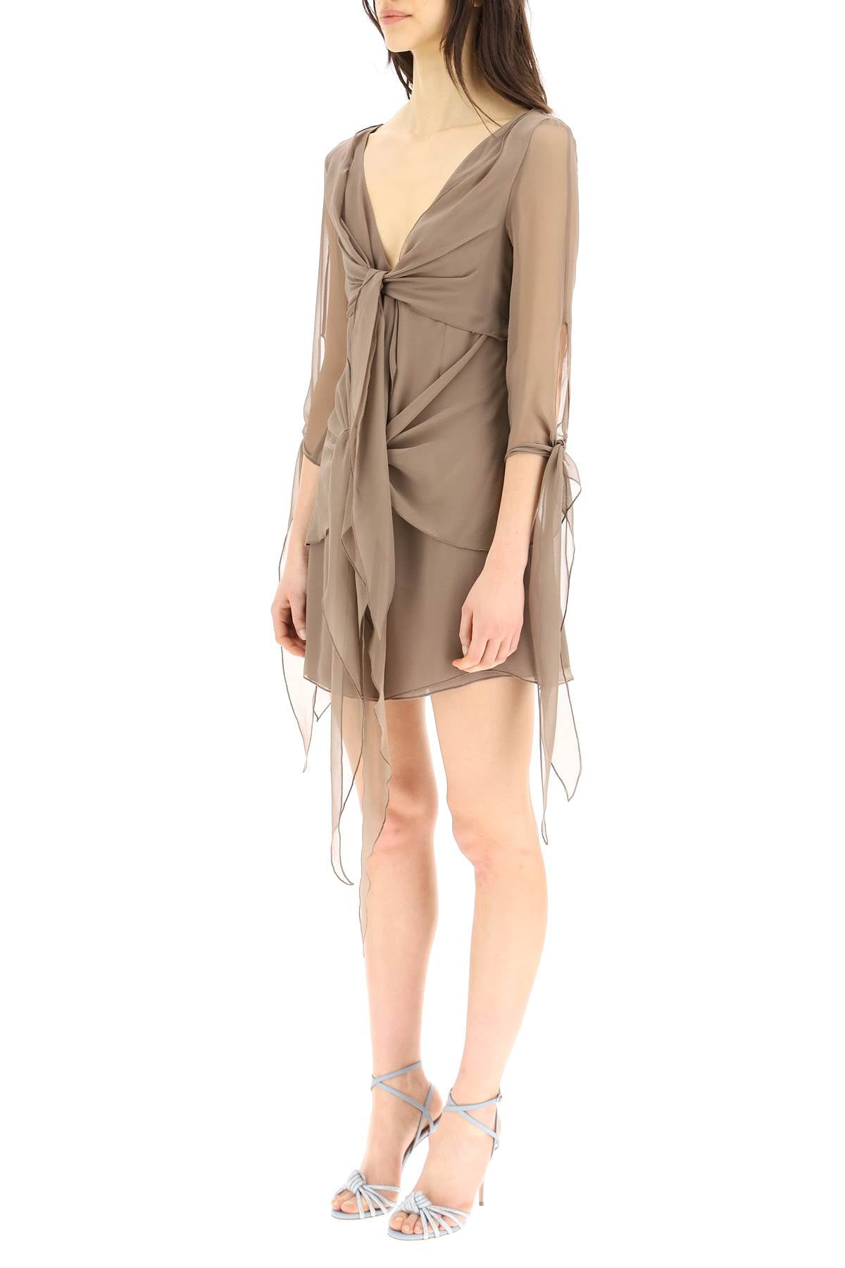 Blumarine chiffon mini dress