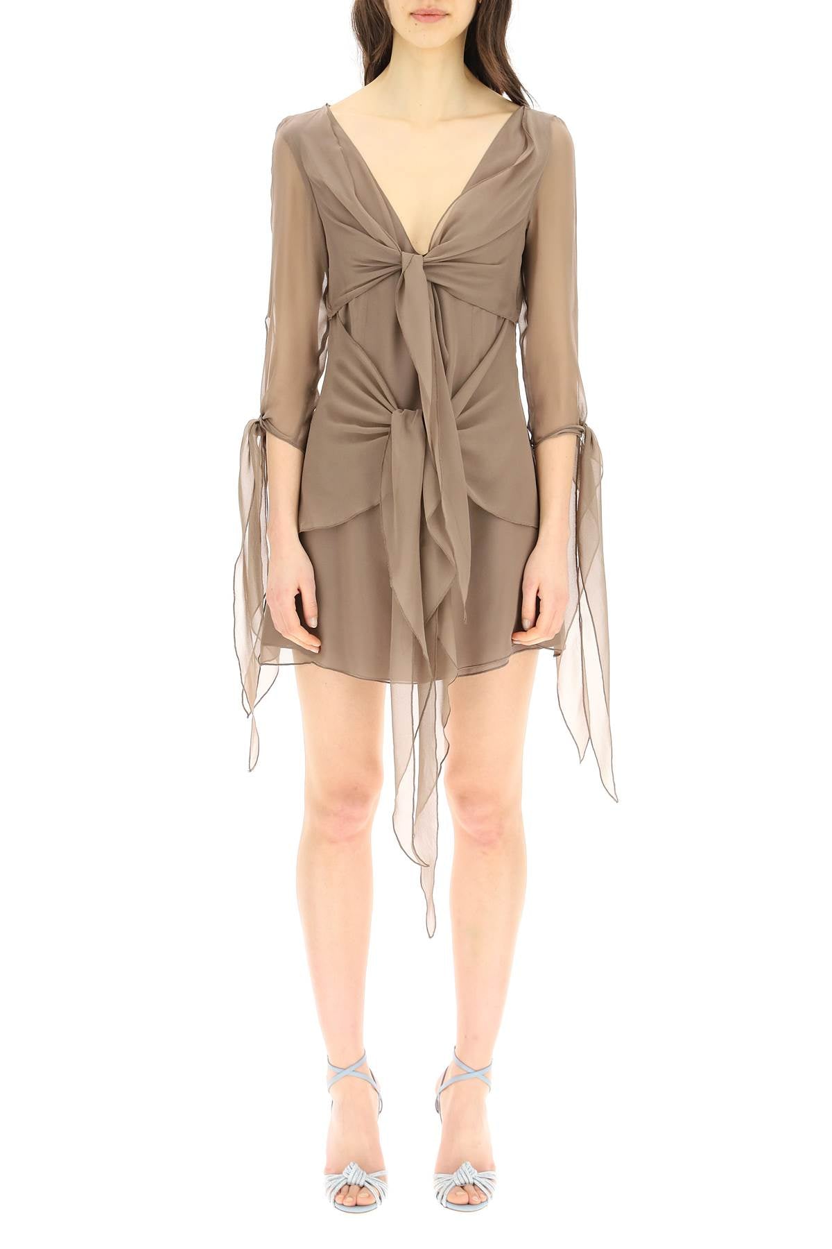 Blumarine chiffon mini dress
