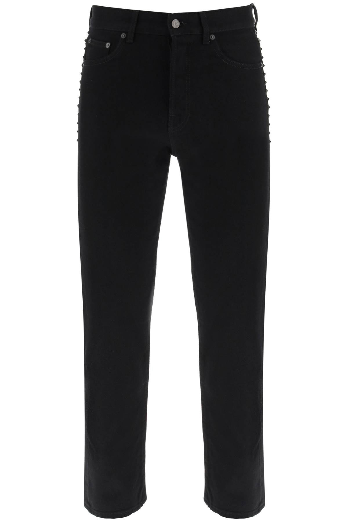 Valentino black untitled studs jeans