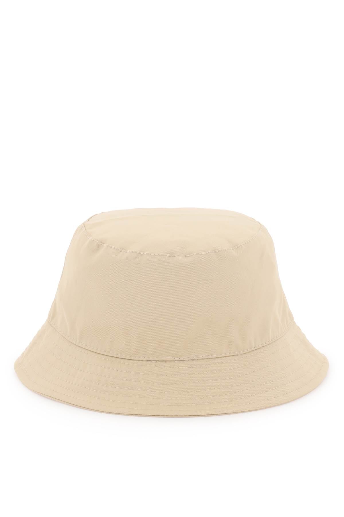 Msgm cotton bucket hat with embroidery