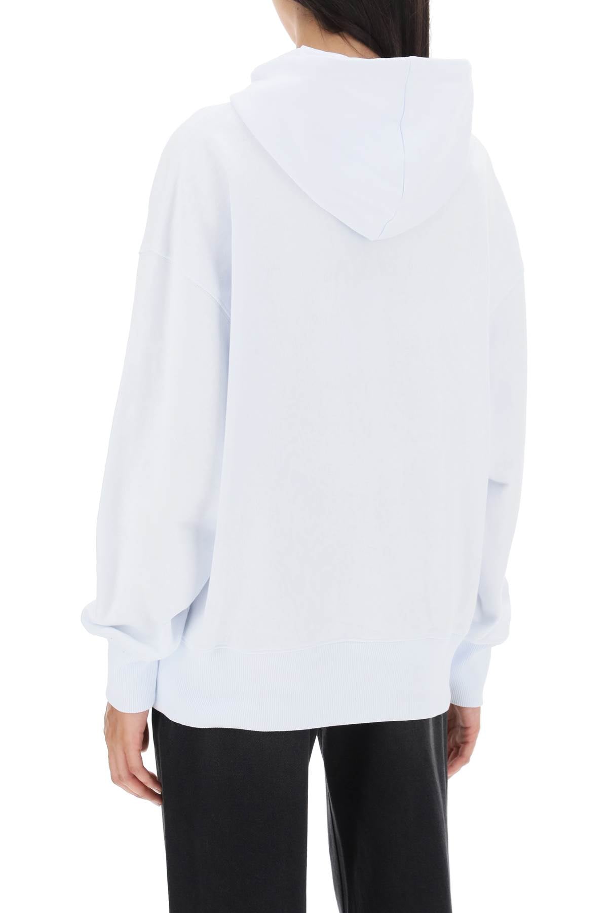 Msgm brushed logo hoodie