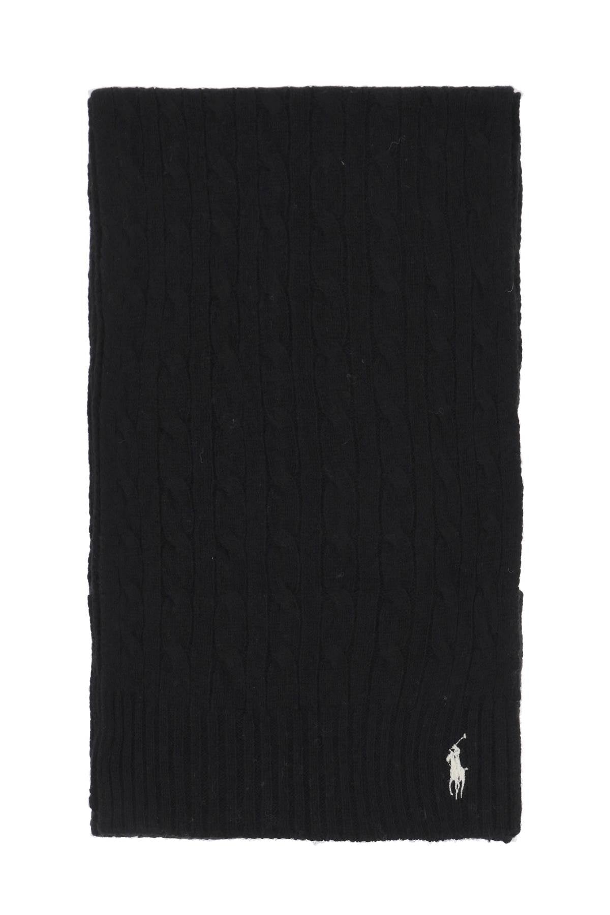 Polo ralph lauren wool and cashmere cable-knit scarf