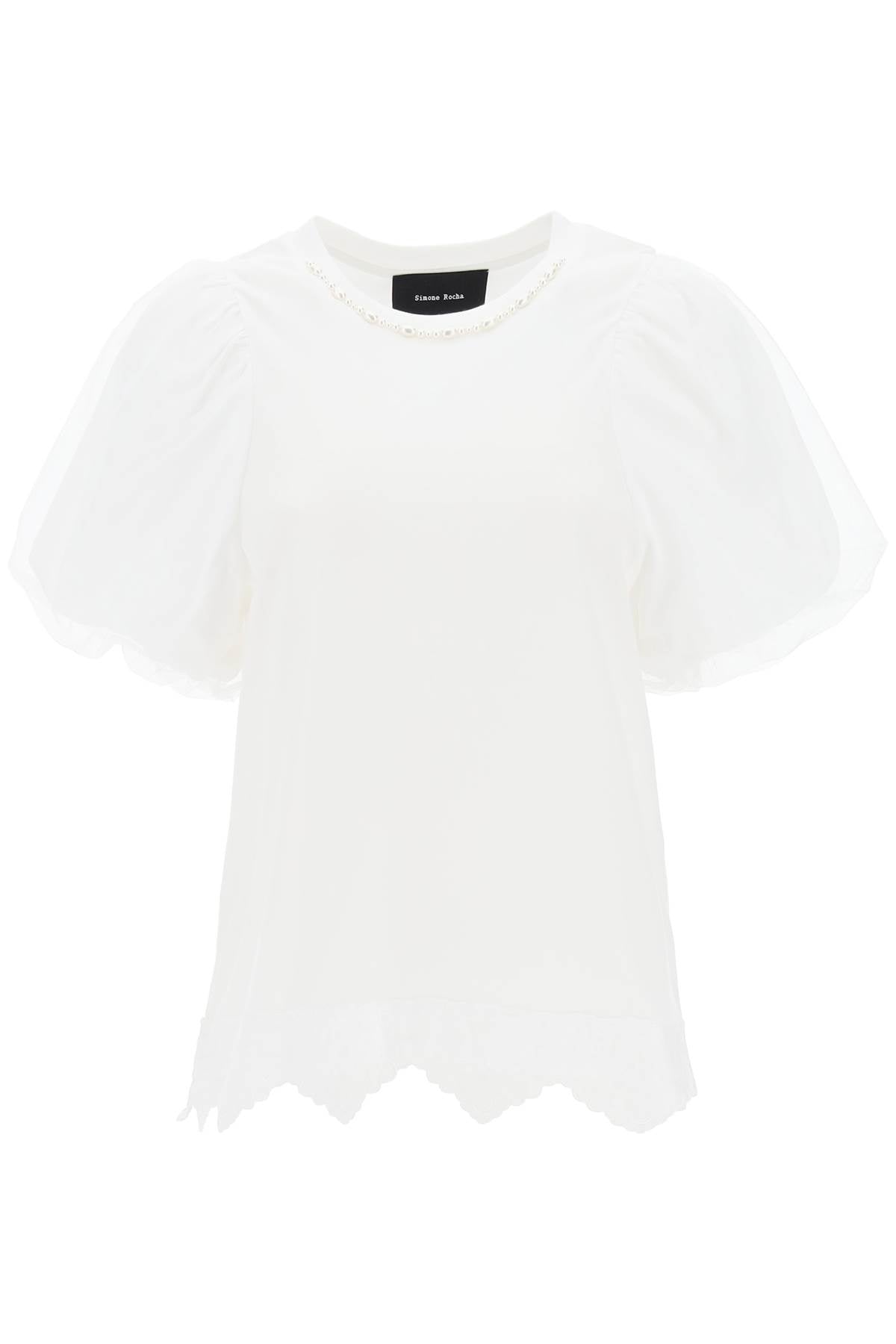 Simone rocha puff sleeve a-line t-shirt