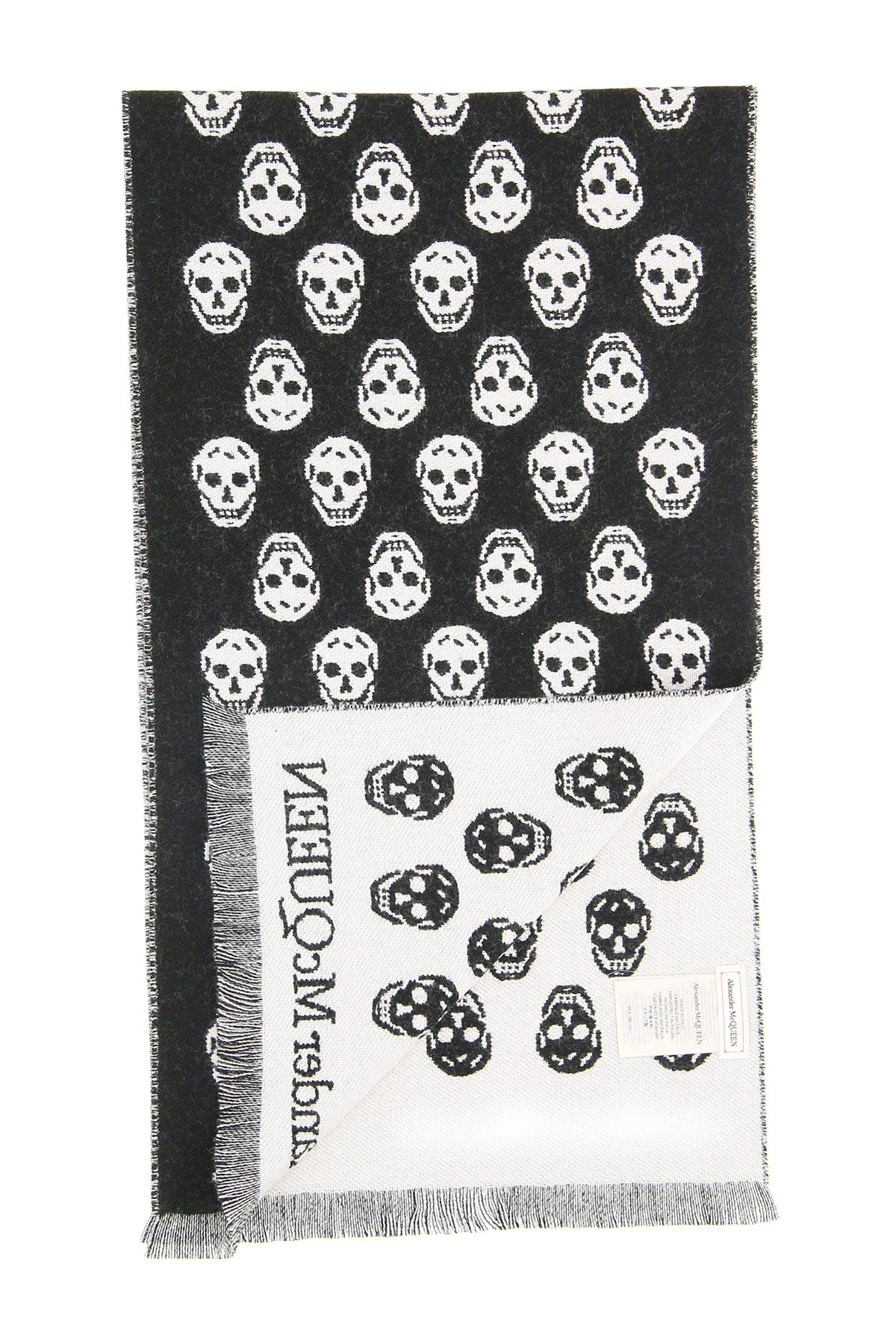 Alexander mcqueen skull reversible scarf