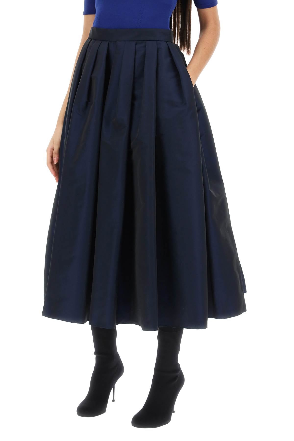 Alexander mcqueen circular skirt in polyfaille